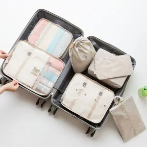Travel Packing Organizer set Beige